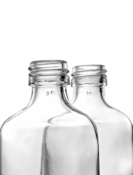Duas garrafas de vidro — Fotografia de Stock
