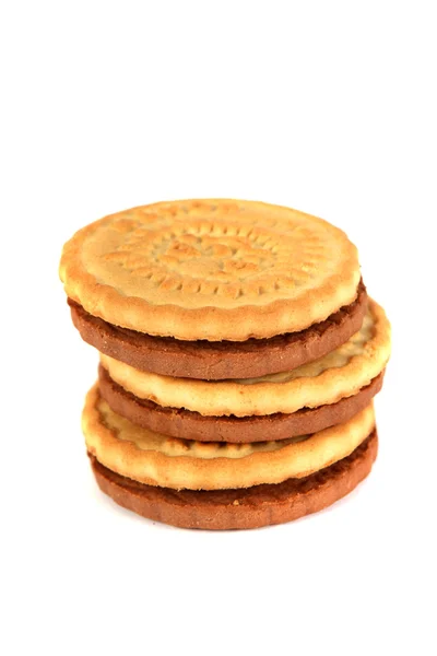 Shortbread two colors on each other — Stock Photo, Image