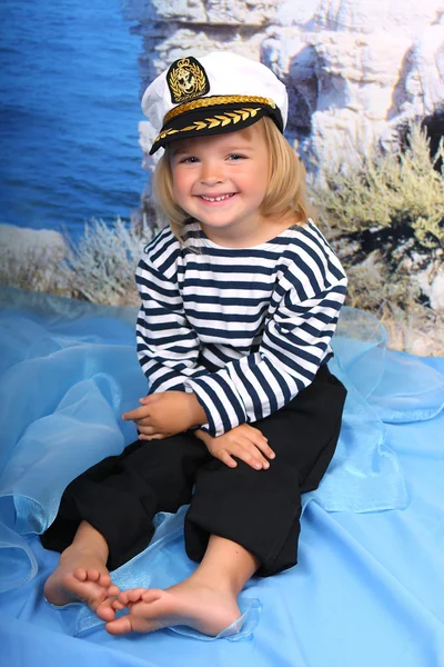 Girl sailor — Stock Photo, Image