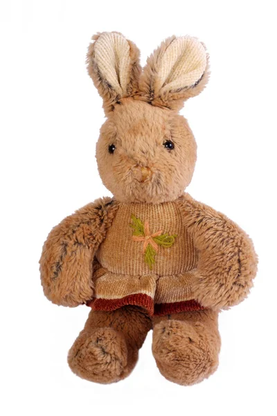 Zacht stuk speelgoed konijn — Stockfoto