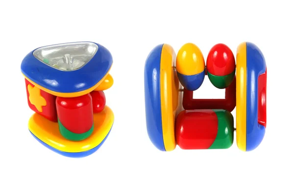 Children's plastic rattle — Stock Photo, Image
