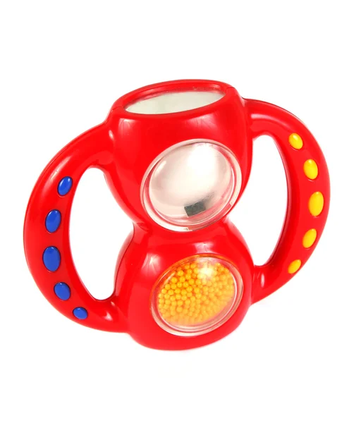 Children's plastic rattle — Stock Photo, Image