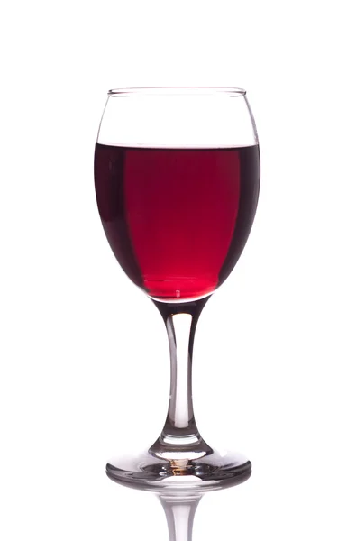 白底红葡萄酒 — 图库照片