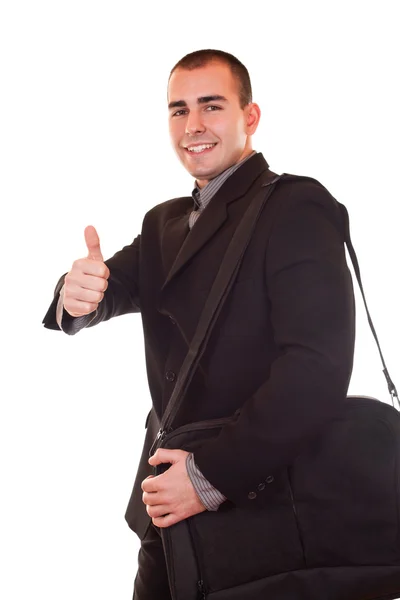 Businessman with briefcase — Stock Photo, Image