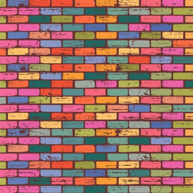 Vintage brick wallpape clipart