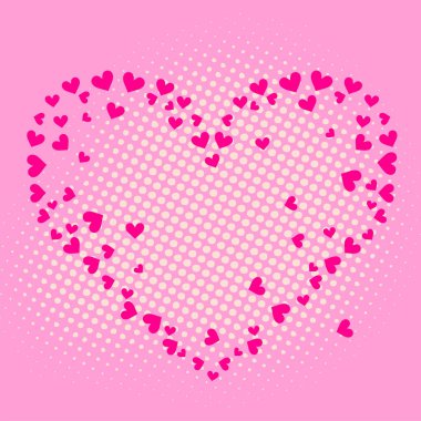 Love Heart card. Vector illustrations clipart