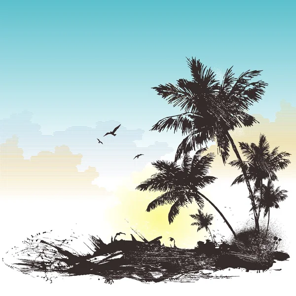 Tropischer Hintergrund — Stockvektor