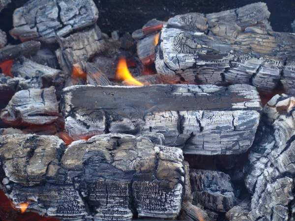 stock image Fire in burning charcoal