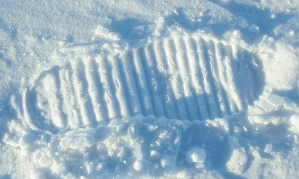 stock image Footprints in the snow