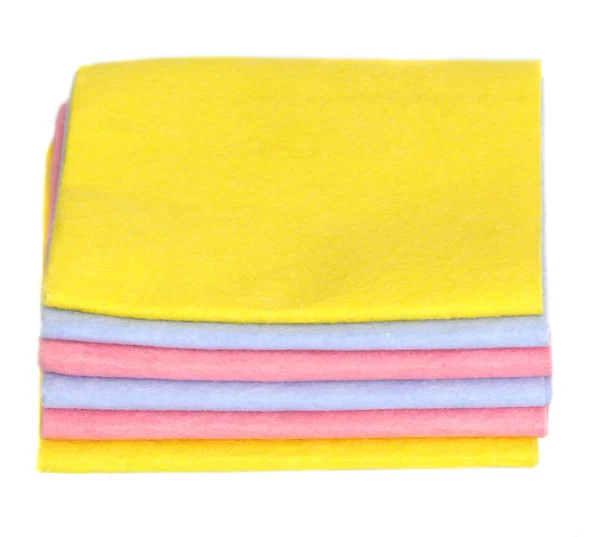 A stack of fabric napkins — Stock Photo, Image