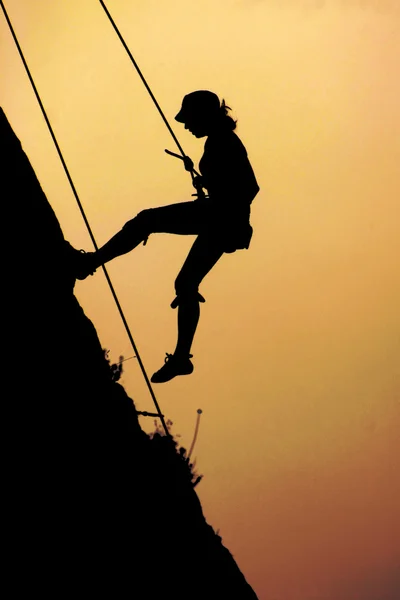 stock image Free climbing