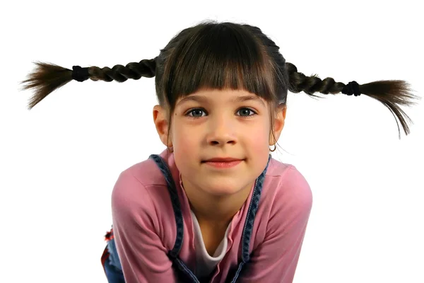 Girl with the braid — Stock Photo, Image