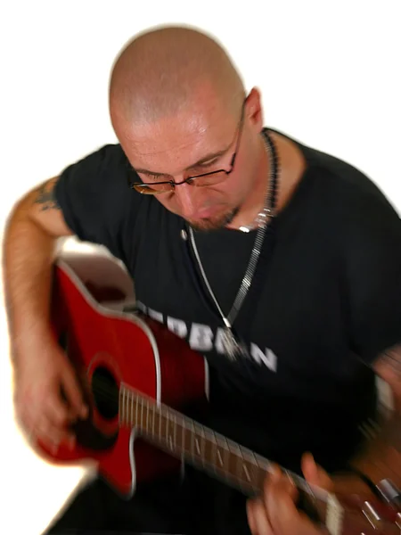 Рок-гитарист — стоковое фото