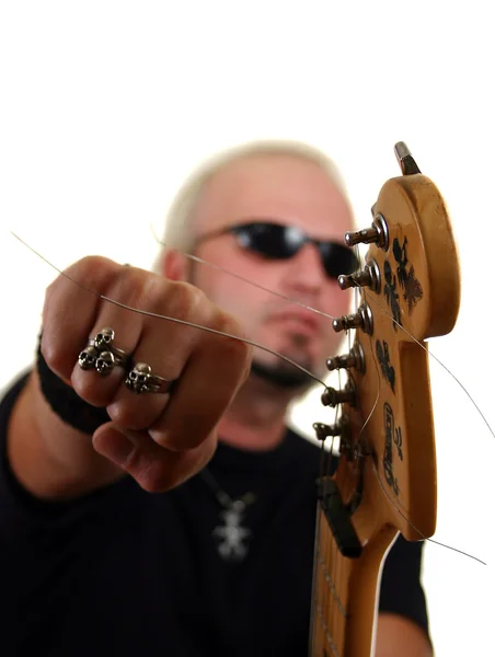 Rockgitarrist — Stockfoto