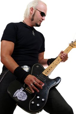 Rock guitarist clipart