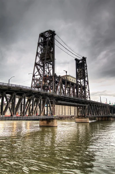 Ponte de aço Portland Oregon — Fotografia de Stock