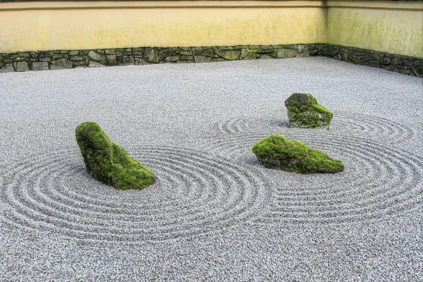 Japonês Zen Areia Jardim — Fotografia de Stock