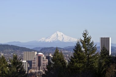 Portland Oregon Downtown Skyline clipart