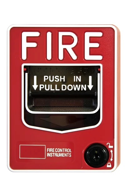 Interruptor de controle de alarme de incêndio — Fotografia de Stock