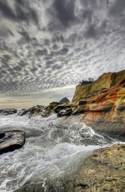 Crashing Waves at Cape Kiwanda clipart