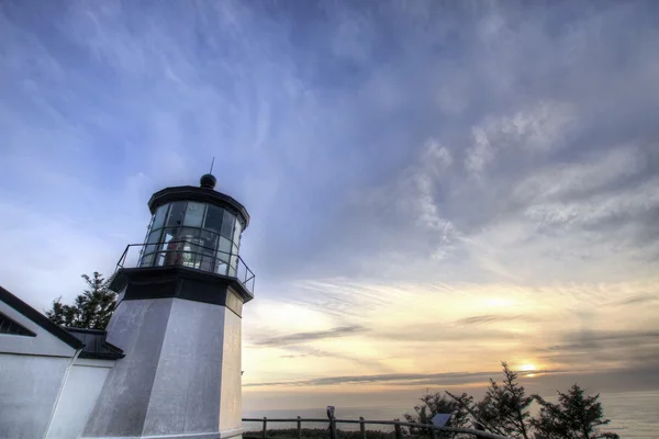 Cape Meares Lighthouse at Sunset — Stock Photo, Image