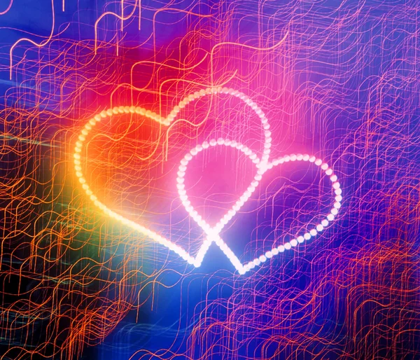 stock image Light Beam heart