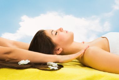 Spa Relaxing.Massage clipart