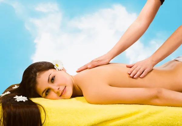 Wellnessentspannung.Massage — Stockfoto