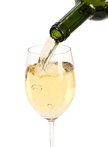 Glas vitt vin — Stockfoto