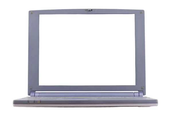 白い背景のノートパソコン — ストック写真