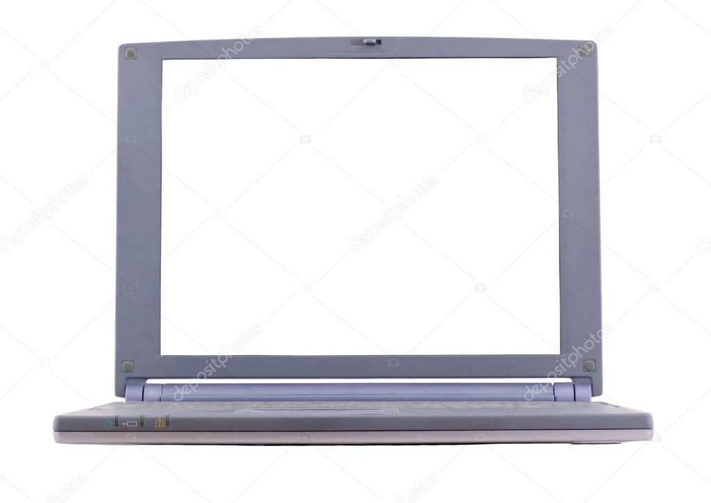 Laptop On White Background