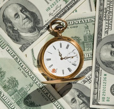 Time and Money concept image. clipart