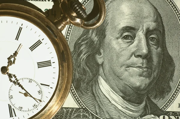 Образ концепции "Время и деньги" — стоковое фото
