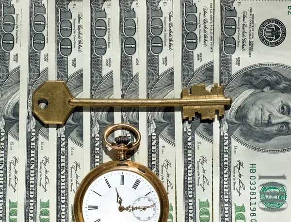 Obraz koncepcji czasu i pieniędzy. — Zdjęcie stockowe