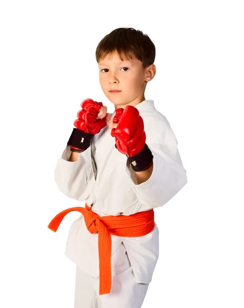 Aikido jongen — Stockfoto