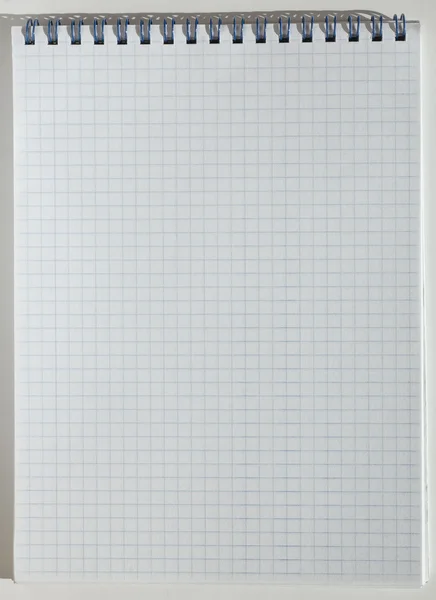 Jegyzettömb-négyzet üres spirál — Stock Fotó