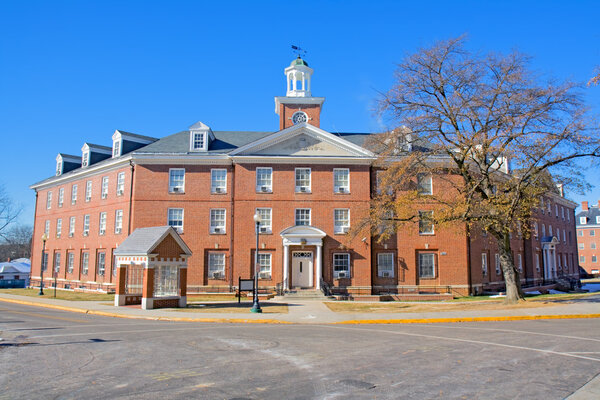 Dormitory building on a campus
