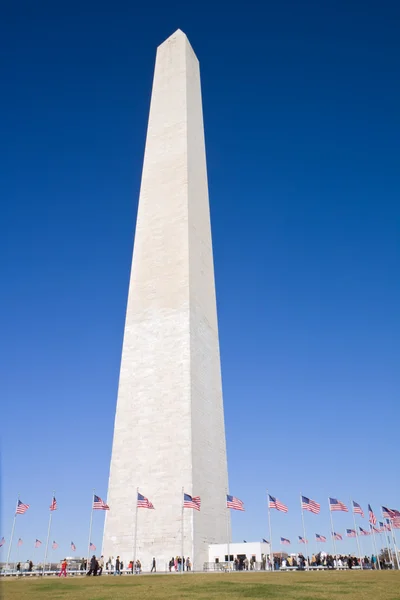 Vista do Monumento de Washington vertical — Fotografia de Stock