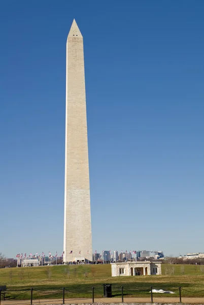 Vista vertical del Monumento a Washington — Foto de Stock