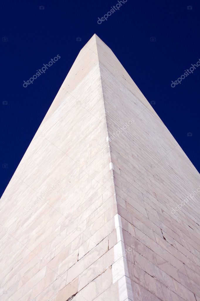 Close-up view of the Washington Monument