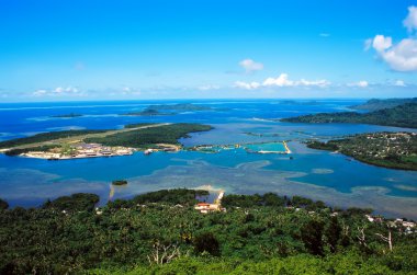 Airport on Pohnpei Island, Micronesia clipart