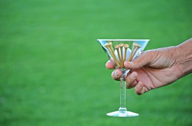 Golf martini clipart