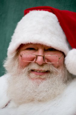 Santa smiling clipart