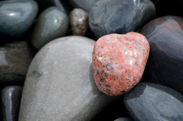Röd granit makro — Stockfoto