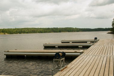 Empty docks clipart