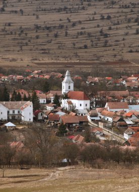 Romanian village-Rametea clipart