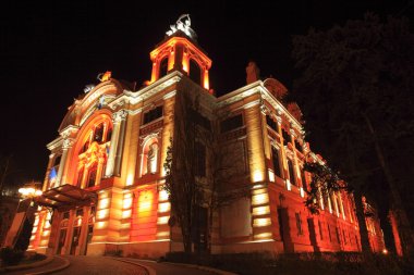 National Theater building-Cluj ,Romania clipart