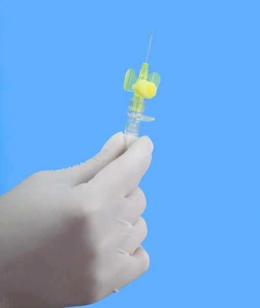 Agulha de punção intravenosa — Fotografia de Stock