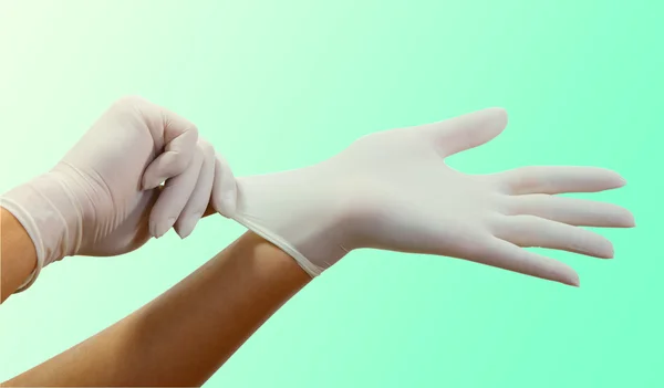 Chirurgické rukavice — Stock fotografie
