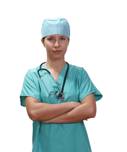 Magabiztos női orvos — Stock Fotó